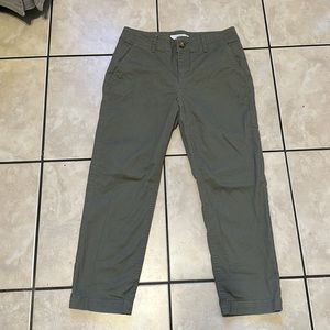 Loft Green khaki capri pants